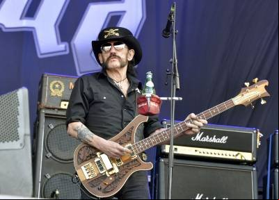 (FILES) This file photo taken on June 19, 2015 shows Motorhead's singer and bassist, Lemmy Kilmister, performing during the Hellfest heavy metal and hard rock music festival Hellfest in Clisson, near Nantes, western . Ian (FILES) This file photo taken on June 19, 2015 shows Motorhead's singer and bassist, Lemmy Kilmister, performing during the Hellfest heavy metal and hard rock music festival Hellfest in Clisson, near Nantes, western . Ian